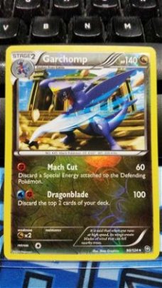 Garchomp holo 90/124  (reverse foil) BW Dragons Exalted