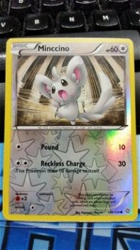 Minccino 109/124 (reverse foil) BW Dragons Exalted - 1