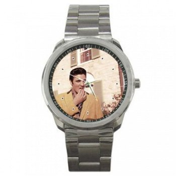 Elvis Presley At Graceland Stainless Steel Horloge - 1