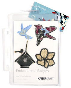 SALE! NIEUW 4 embroidered badges Loire Valley van Kaisercraft - 1