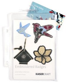SALE! NIEUW 4 embroidered badges Loire Valley van Kaisercraft