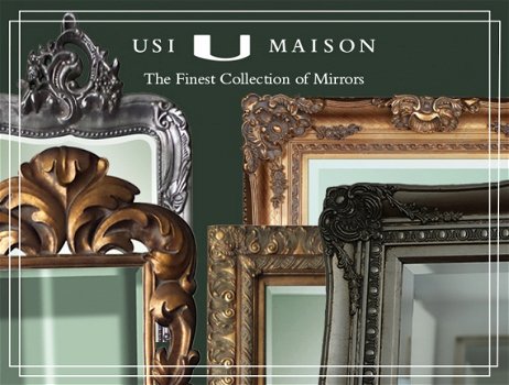 Top Aanbieding! Van barok tot moderne spiegels, bij Usi Maison vindt u ze allemaal! Gratis Levering! - 1