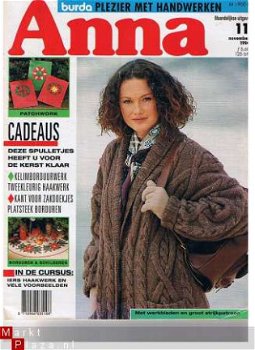 ANNA Borduur-,brei,en haak handwerkblad november 1994 cado - 1