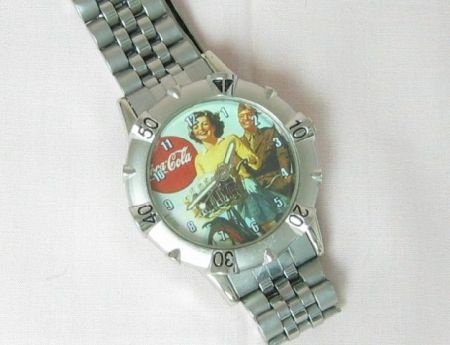 Stainless Steel Coca Cola Horloge (3) - 1