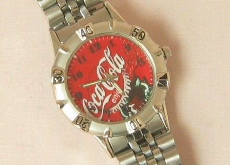 Stainless Steel Coca Cola Horloge (2) - 1