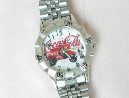 Stainless Steel Coca Cola Horloge (1) - 1