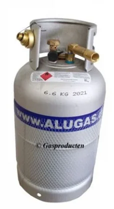 Alugas Aluminium LPG Gasfles 27L slechts 6kg met certificaat