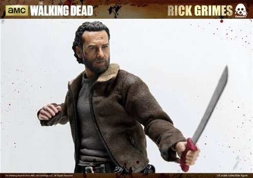 HOT DEAL The Walking Dead Action Figure Rick Grimes ThreeZero - 3