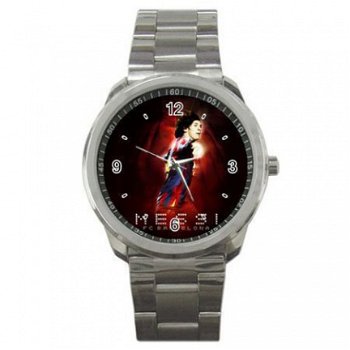 Lionel Messi/Barcelona Stainless Steel Horloge (2) - 1