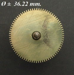 Veer trommel = Franse pendule = zonder veer=28388