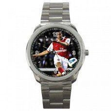 Robin van Persie/Arsenal "Shoot" Stainless Steel Horloge