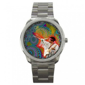 Jimi Hendrix Stainless Steel Horloge - 1