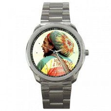 Bob Marley "100% Reggea" Stainless Steel Horloge