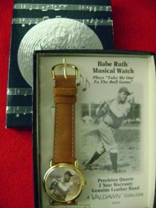 Valdawn 14K GPL Babe Ruth muzikaal Horloge