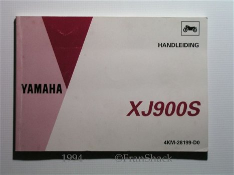 [1994] Yamaha XJ900S, Handleiding, Yahama Motor co., Ltd. - 1