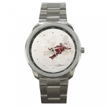 Liverpool/Dirk Kuyt Stainless Steel Horloge - 1