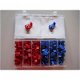 Schotchlocks blauw/rood assortiment 70 stuks in handige opbergdoos - 1 - Thumbnail