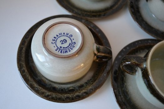 W. Germany Ceramano koffieservies. - 8