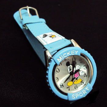 Mickey Mouse Horloge Licht Blauw - 1
