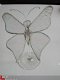 Prachtige Tiffany vlinder op voetje of aan de muur handwerk - 1 - Thumbnail