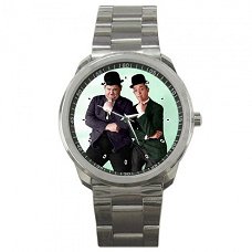 Stan Laurel & Oliver Hardy "Duo" Stainless Steel Horloge