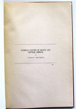 Numeral Systems of Mexico and Central America [1900] Thomas - 3
