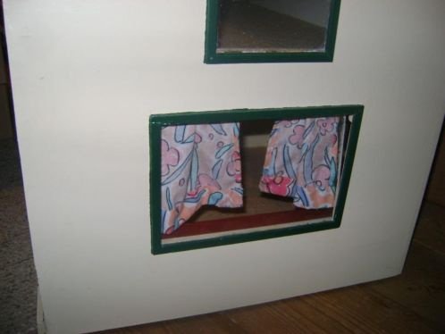 groot oud poppenhuis met verlichting - Afbeelding 4