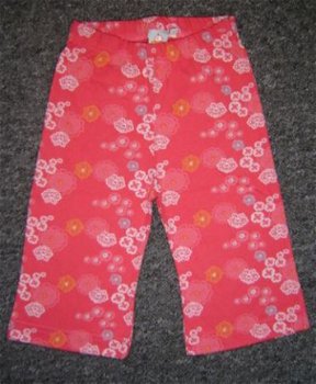 Nieuw !! Gebloemde Tricot lange broek maat 86 - 1