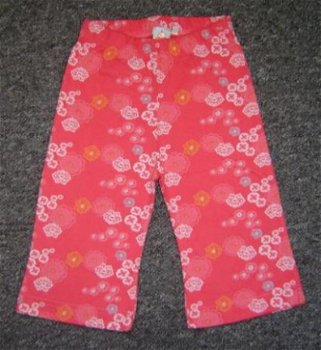 Nieuw !! Gebloemde Tricot lange broek maat 86 - 4