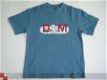 T-Shirt D M print maat 128 Rafblauw - 1 - Thumbnail