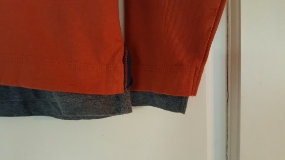 Gant oranje polotrui met grijs shirt nieuw maat 128 - 6