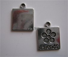 bedeltje/charm overig : friends - 17x14 mm