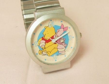 Winnie the Pooh & Piglet Stainless Steel Horloge - 1