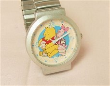 Winnie the Pooh & Piglet Stainless Steel Horloge