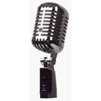 Memphis Microphone + Verchroomd Statief + 7,5m Xlr-ka - Afbeelding 2