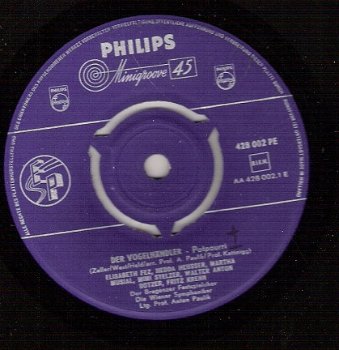 Vogelhändler & Drei MÄdchen Haus Potpourri 1957 EP Vinyl Minigroove - 1