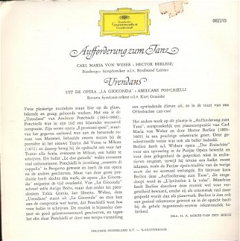 Aufforderung Zum Tanz Op. 65 & Urendans - Bamberger Symphoniker _ vinyl _Dutch DGG Promo - 2