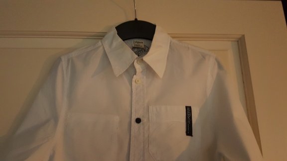 Jottum witte blouse met blauwe accenten maat 140 - 3
