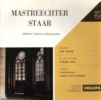 Mastreechter Staar Ave Verum & Da Palestrina/ Handel - vinyl philips EP - 1