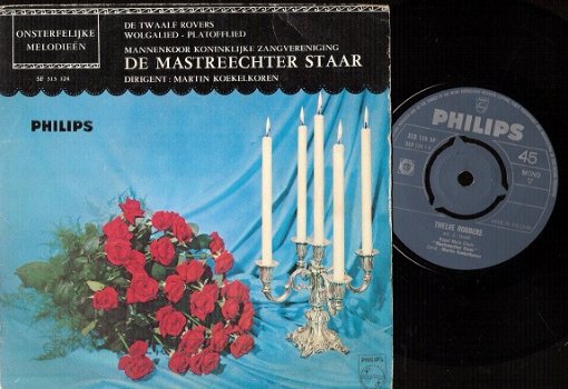 Mannenkoor Mastreechter Staar-De Twaalf Rovers , Wolgalied /Platofflied - vinyl Philips - 1