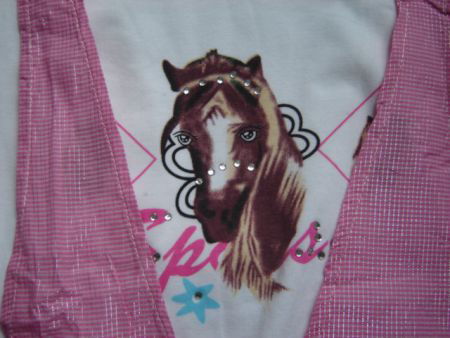 Ballon Tuniek met paard print maat 8 - 2