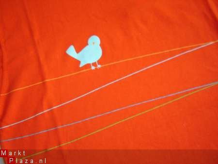 T-Shirt BIRD maat 92 oranje - 3