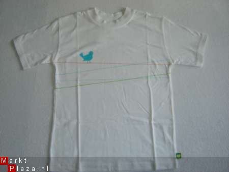 T-Shirt BIRD maat 152 wit - 1