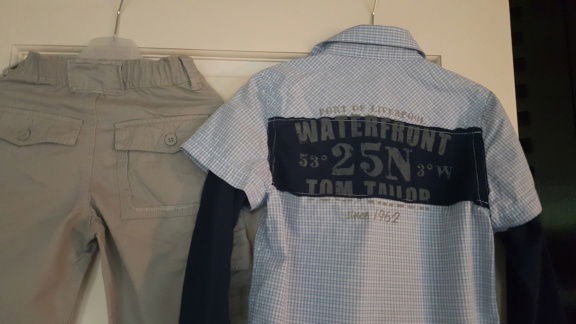 Tom Tailor twee delige set broek en blouse shirt maat 116 - 4