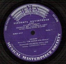 Ouverturen - Carmen, Barbier Sevilla, Figaro, Traviata -Musical Masterpiece Society -Vinyl 33 rpm EP