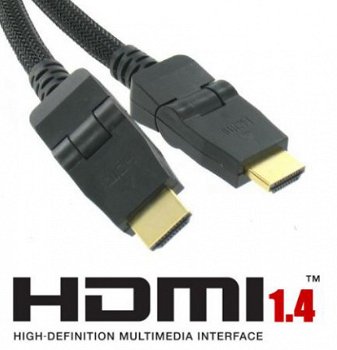 HDMI 1.4 (highspeed) Kabel 1.8m Gold Plated - 1
