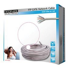 FTP CAT6 netwerkkabel op rol 50m
