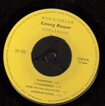 HAFABRA - -Georg Bauer Musikverlag - Zeldzame Vinyl EP RARE -45 toeren - 1
