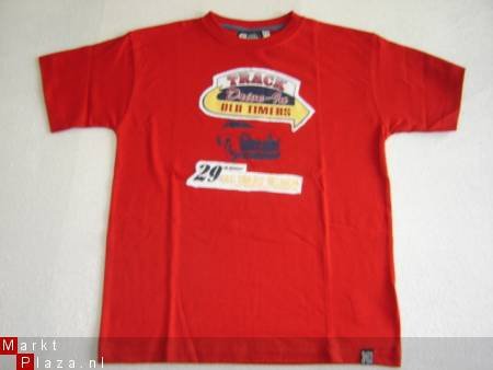 Stoer Jongens T-Shirt Old Timer maat 152 ROOD - 1