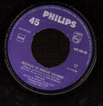 Wim Kan - Oudejaarsavond 1960 - Uithuilen En Opnieuw Beginnen- Vinyl EP-45 toeren - 2